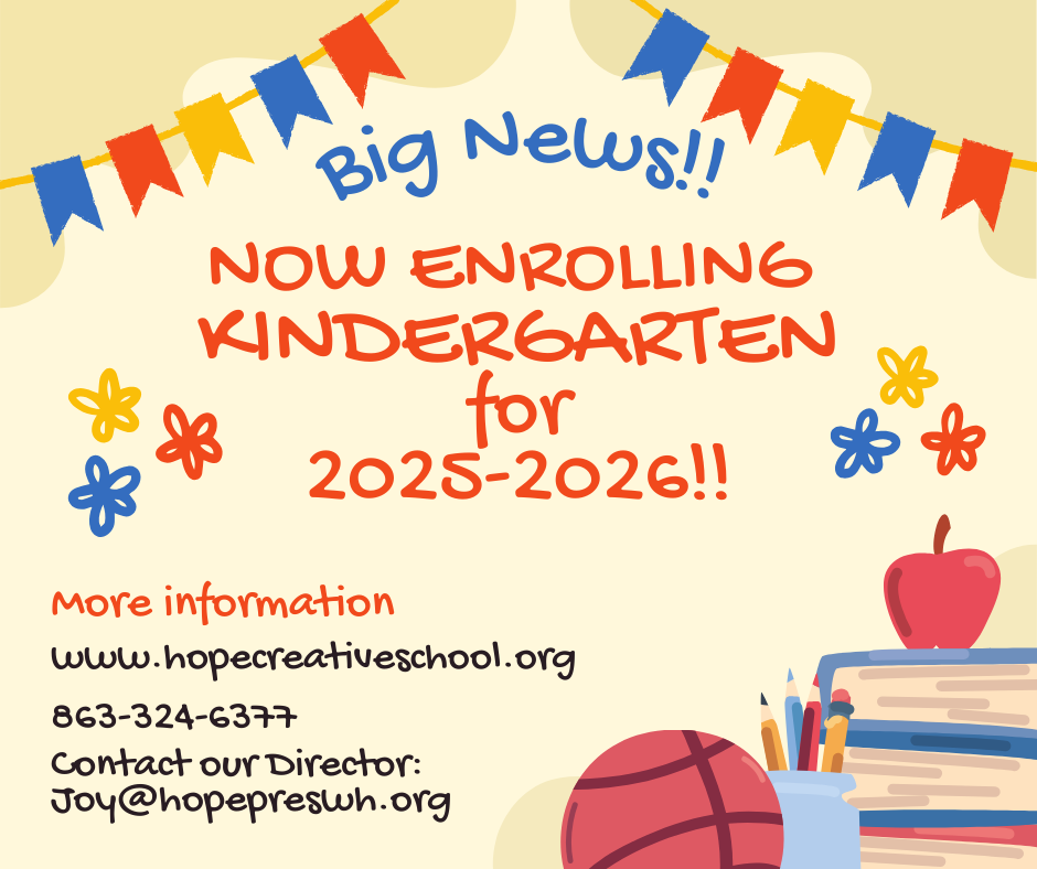 Kindergarten Enrollment Facebook Post